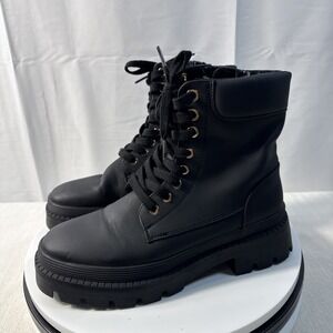 Tevos Women's Black Combat Boots Sz 9